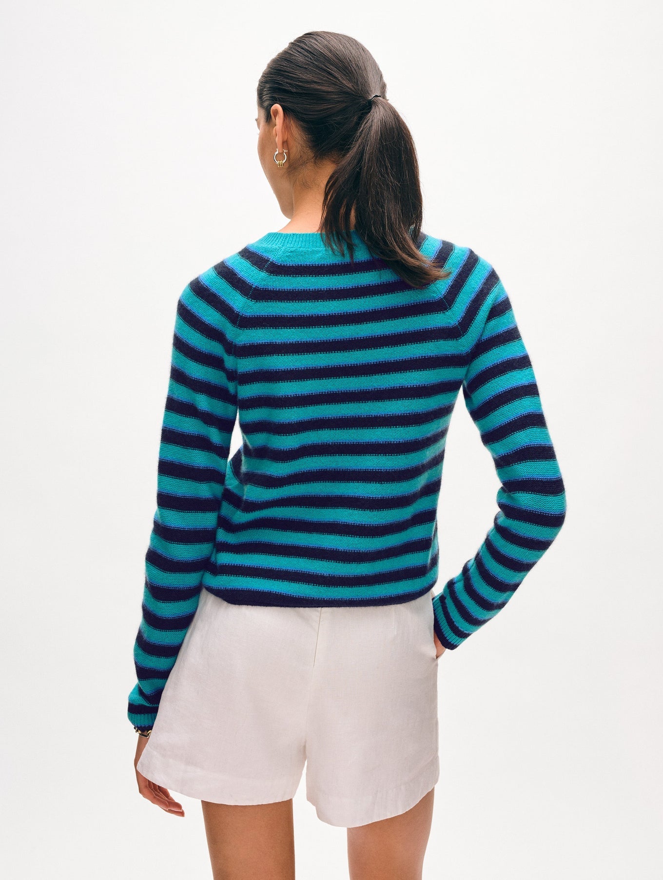 CASHMERE STRIPED SWEATSHIRT