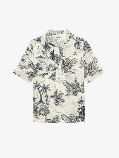 TOPHER TOP IN ECRU