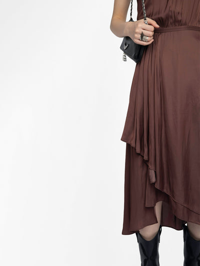 RANDALL DRESS IN BURGUNDY