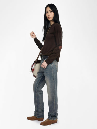 CICI SWEATER IN DARK CHOCOLATE