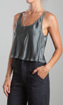 PHARAOH MAGGIE TANK IN VINTAGE SATIN NORI at Romi Boutique