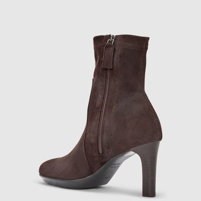 RHUMBA LOW IN ESPRESSO SUEDE - Romi Boutique