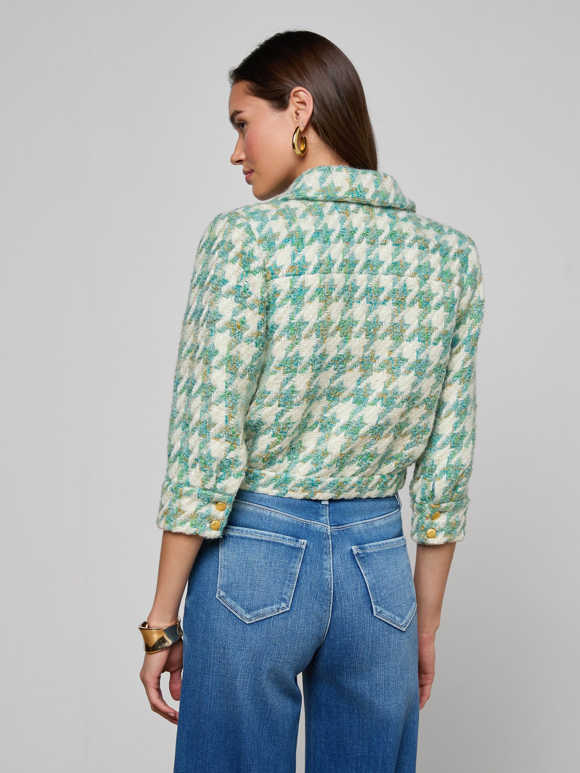 L'Agence JIA TWEED JACKET at Romi Boutique