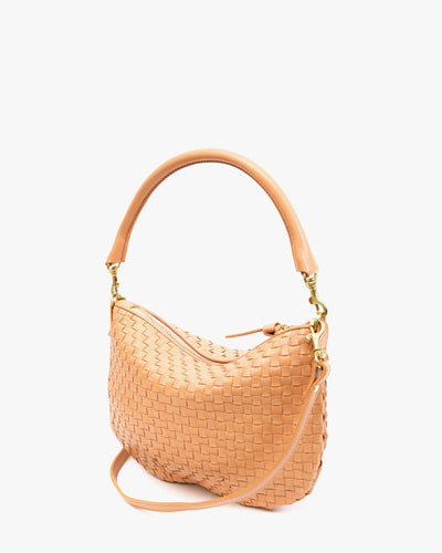 PETIT MOYEN MESSENGER IN BISQUE WOVEN CHECKER