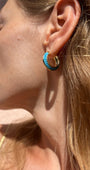 Native Gem RAZOR EDGE HOOPS at Romi Boutique