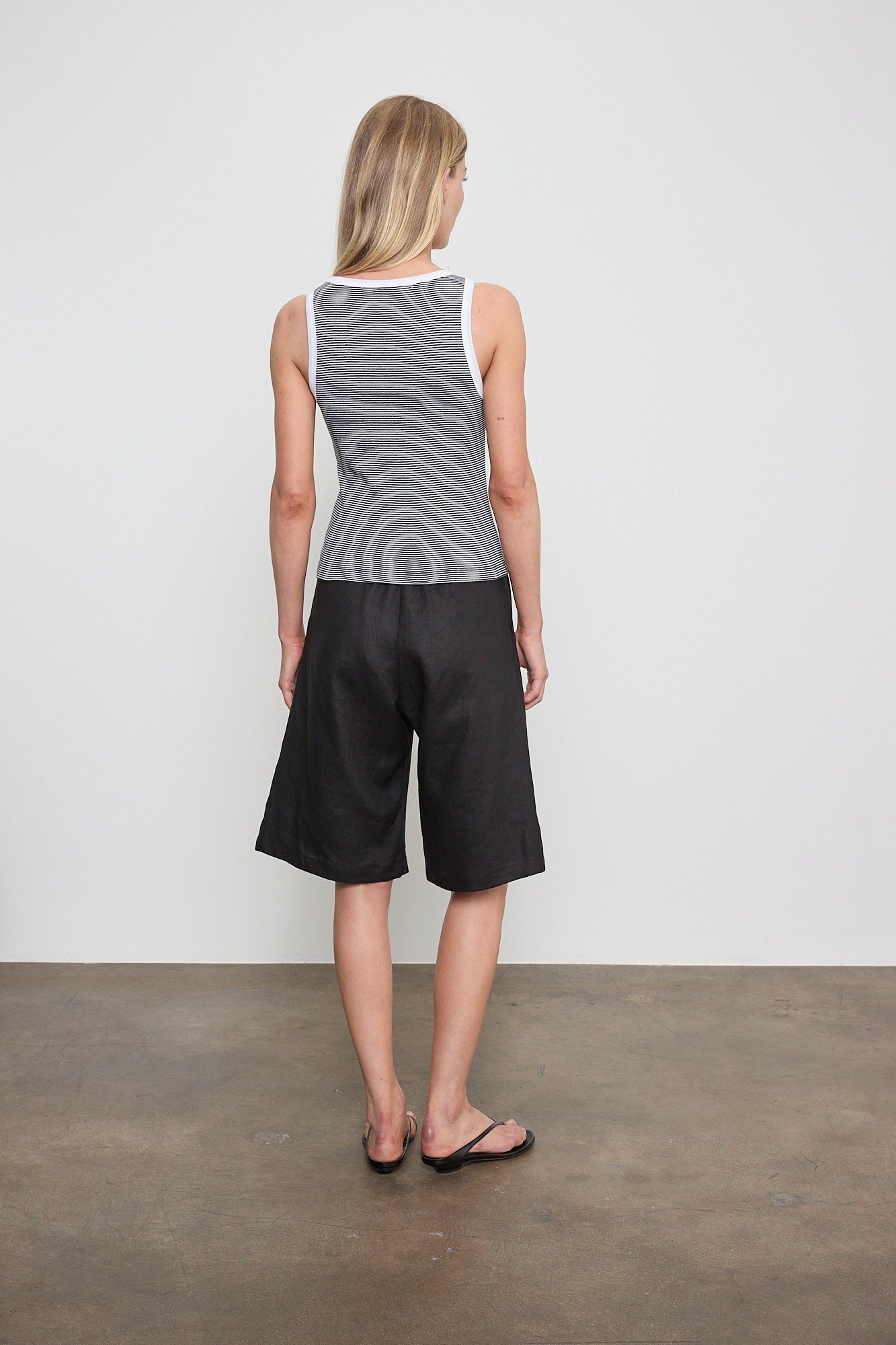 Cotton Mini Stripe Tank