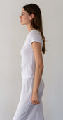 DONNI. THE POINTELLE BABY TEE at Romi Boutique