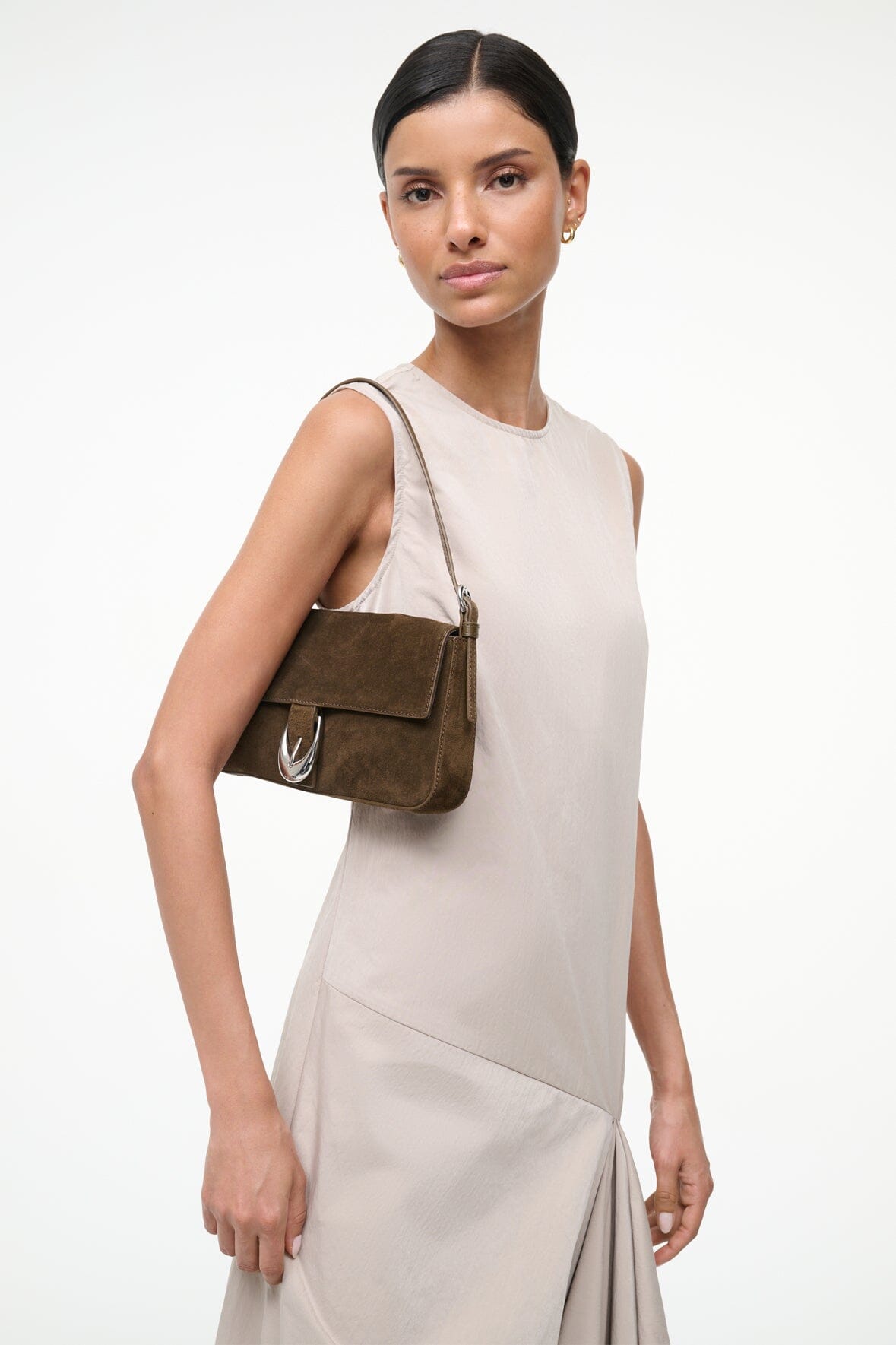 HARLOW BAG IN TRUFFLE SUEDE