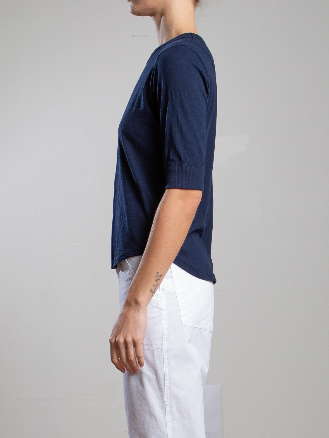 Pharaoh Giada Slim Crew In Supima Slub at Romi Boutique
