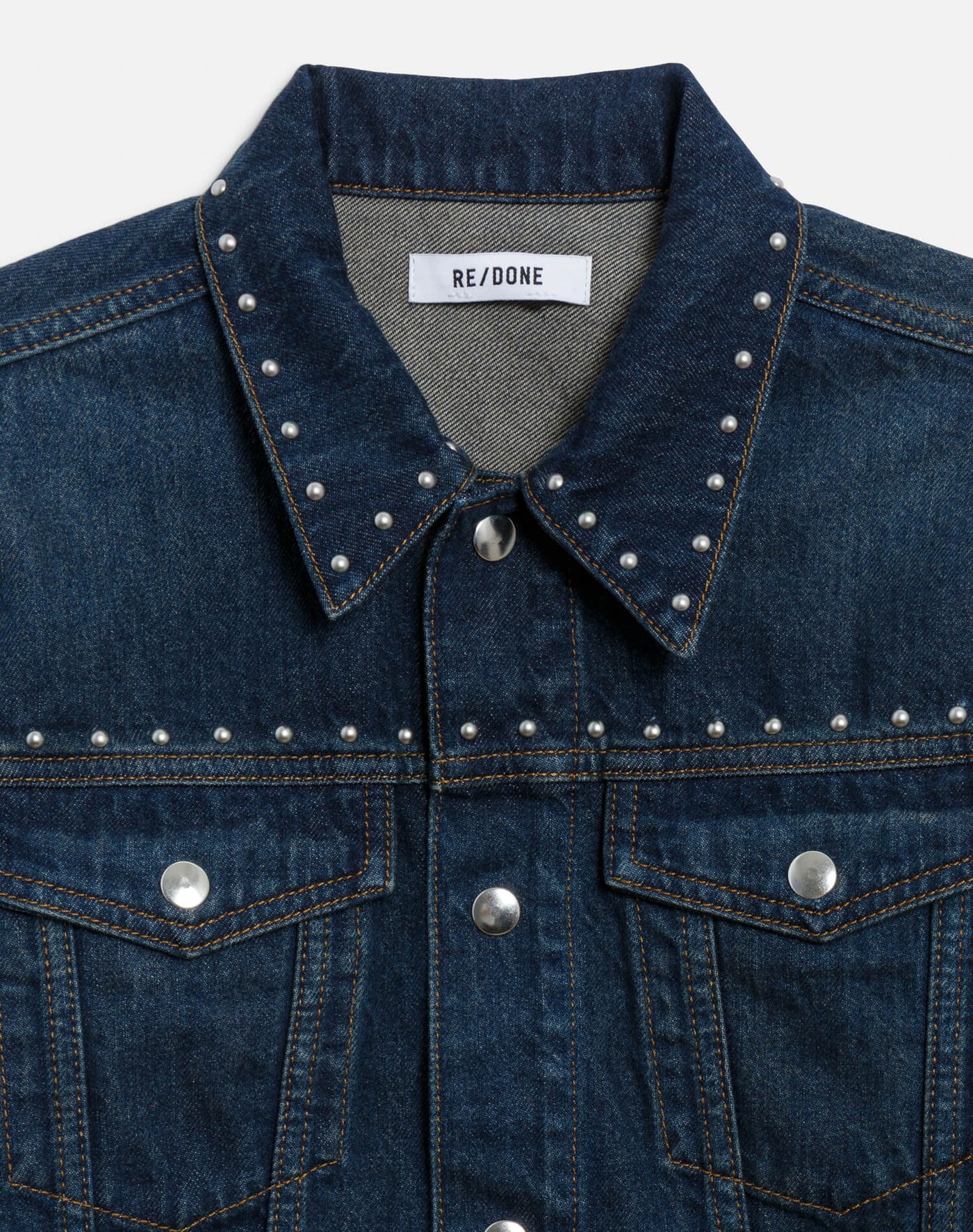 BABY TRUCKER JACKET IN BARELY WORN STUD - Romi Boutique