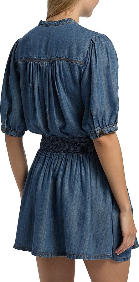 NORMAN DRESS IN CHAMBRAY - Romi Boutique
