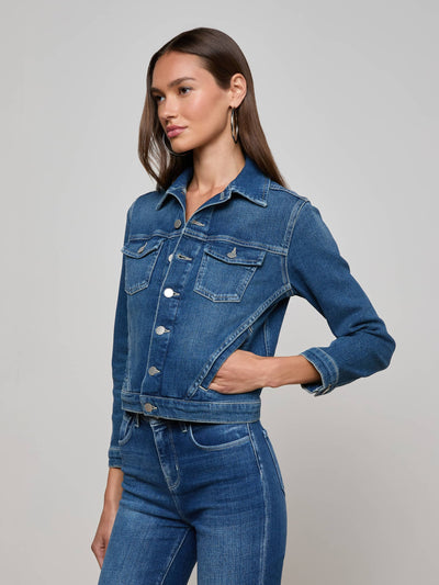 MAVEN DENIM JACKET IN GAGE