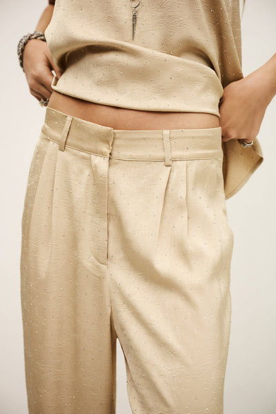 DELOY PANTS IN CHAMPAGNE