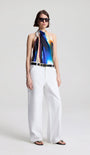 A.L.C Ada Printed Halter Top at Romi Boutique