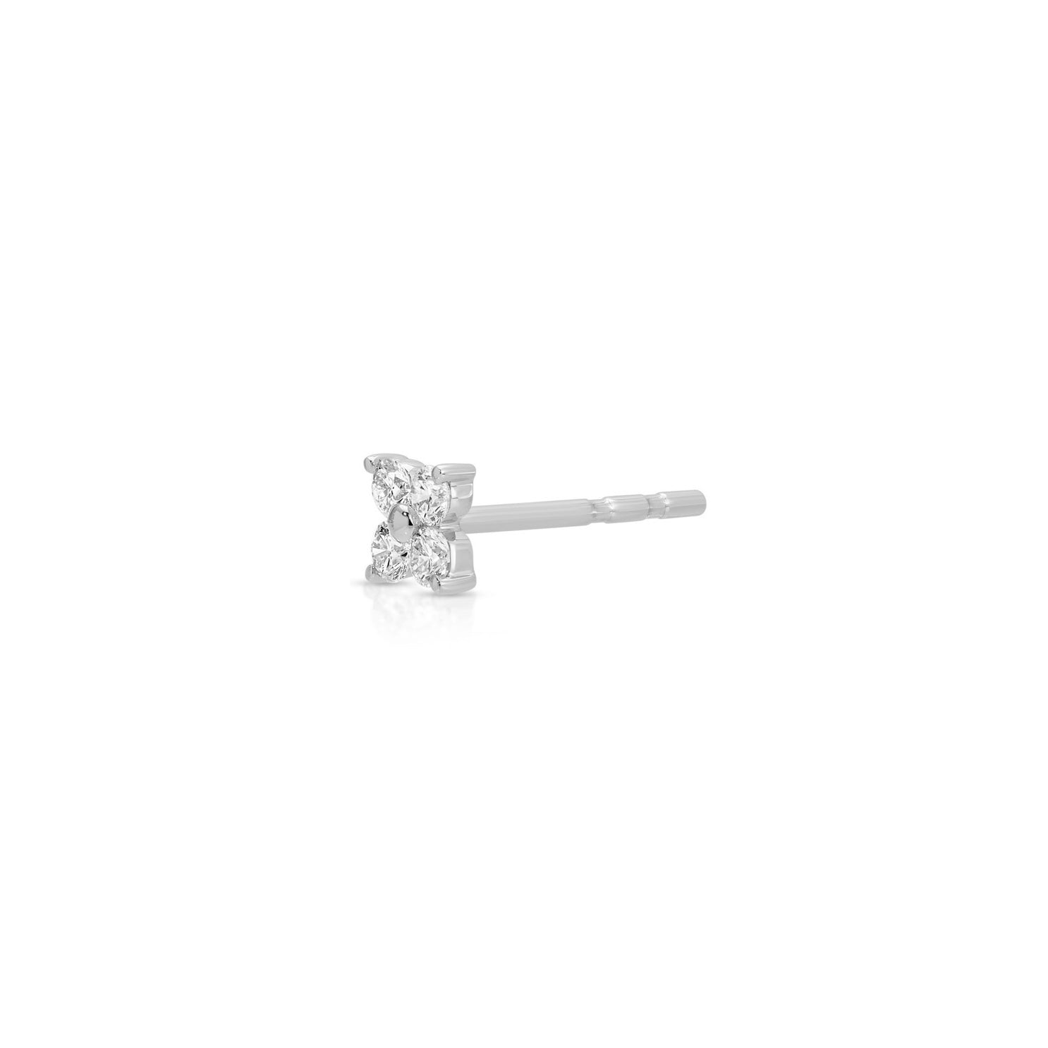 EF Collection Diamond Fleur Stud Earrings at Romi Boutique