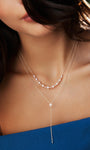 EF Collection Diamond Fleur Necklace in 14K Yellow Gold at Romi Boutique