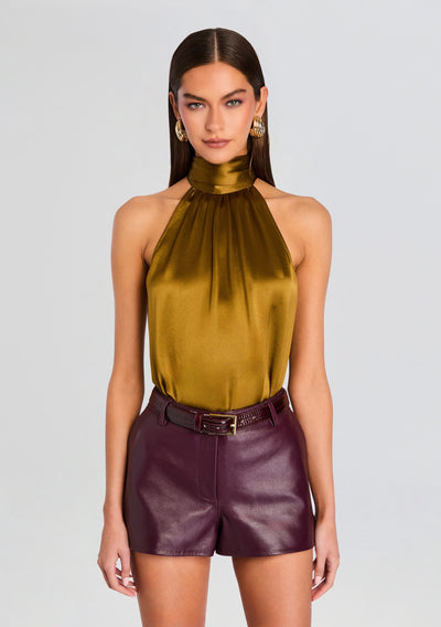 MARTINA TOP IN OCHRE