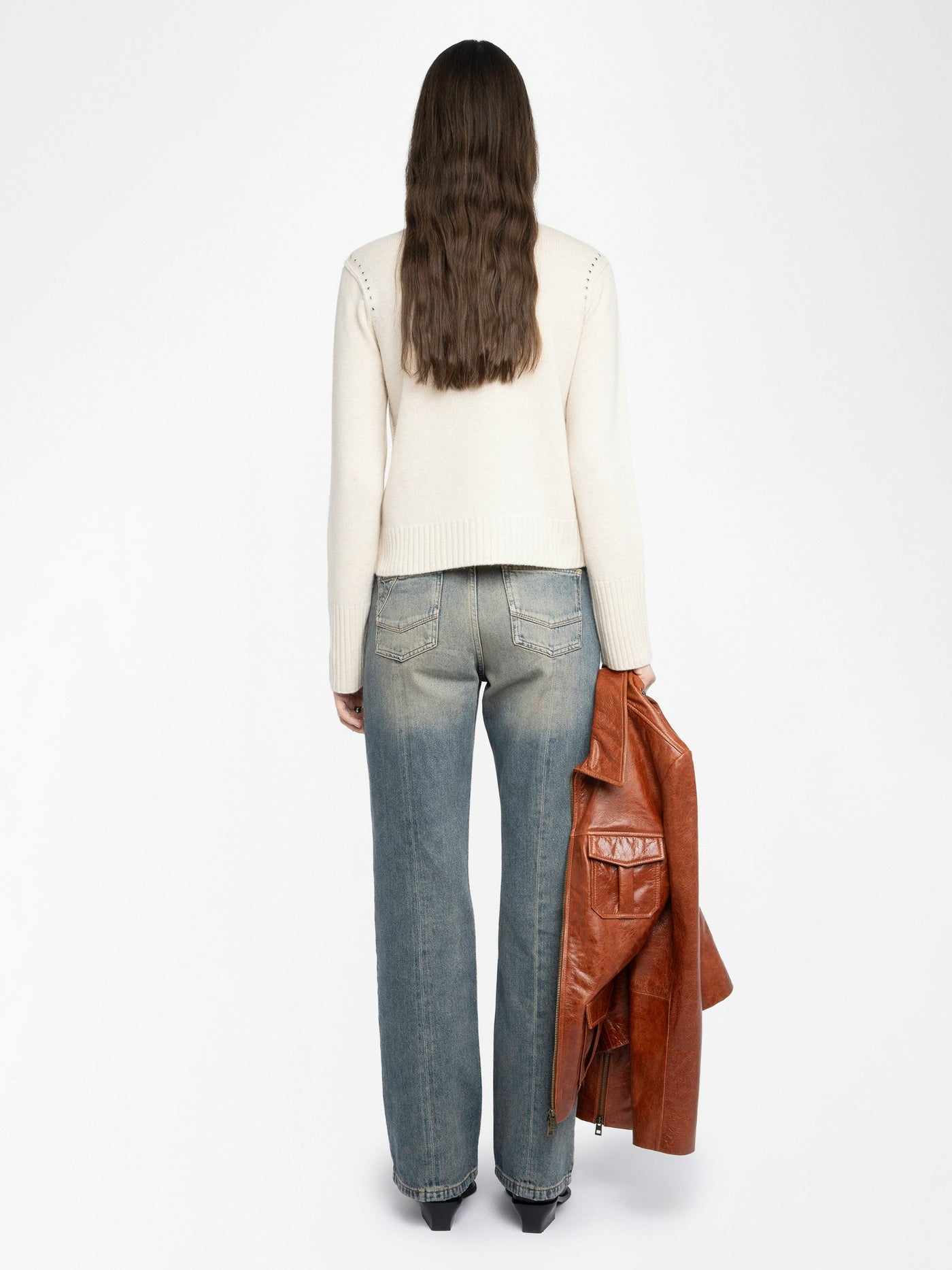 NALTY SWEATER STUDS IN ECRU