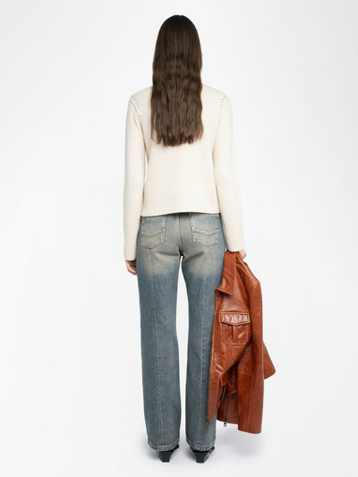 NALTY SWEATER STUDS IN ECRU