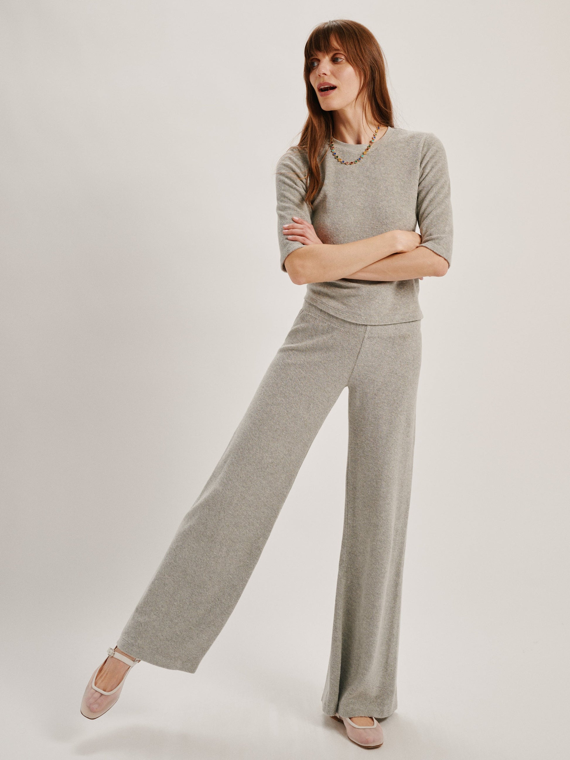 Suzie Kondi LITO LOW RISE FLARE PANTS at Romi Boutique