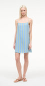 Staud LAURA LINEN MINI DRESS at Romi Boutique