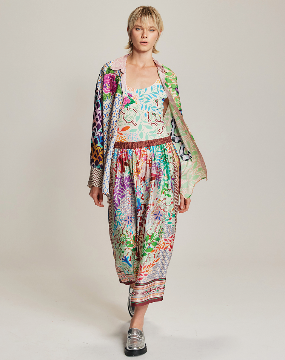 VANESSA MIDI SKIRT IN SHIPIBO