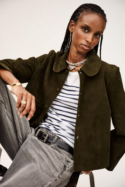 MILAS JACKET IN KAKI - Romi Boutique