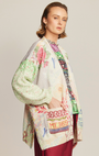 Me369 LIV LONG PRINTED CARDIGAN at Romi Boutique