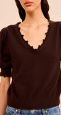 Ulla Johnson POLLINE SHORT SLEEVE TOP at Romi Boutique