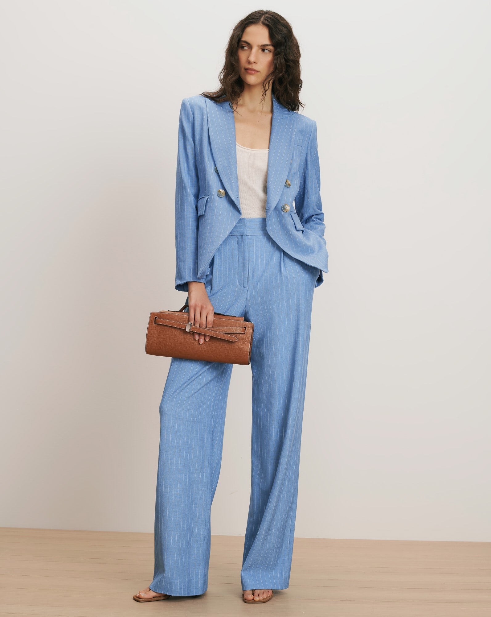 Veronica Beard HEYSER WIDE-LEG PANT at Romi Boutique