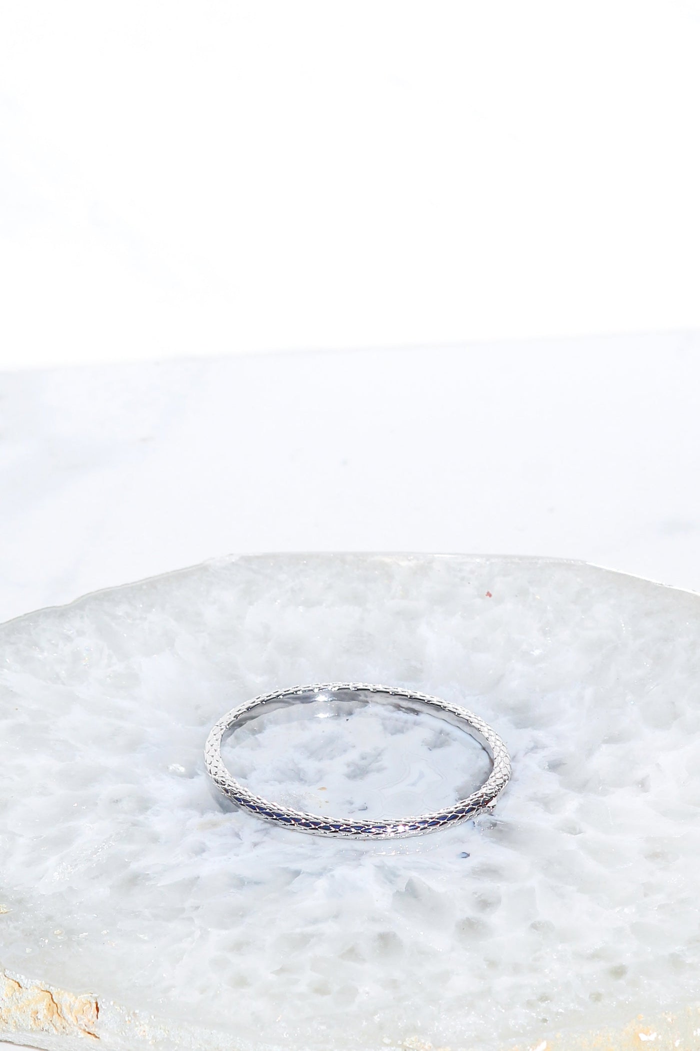 BALI BANGLE IN STERLING SILVER