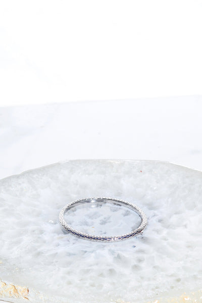 BALI BANGLE IN STERLING SILVER
