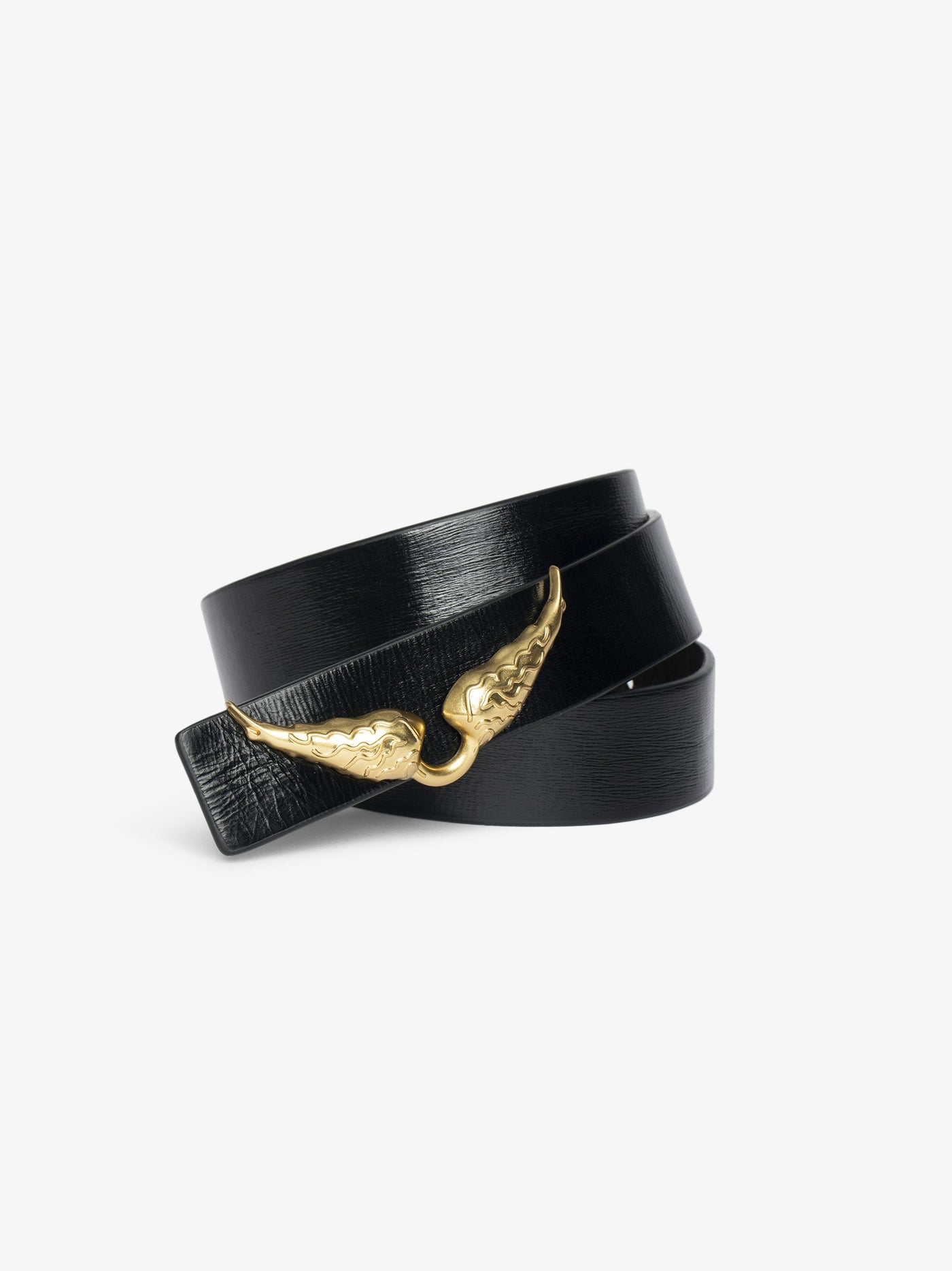 ROCK REVERSIBLE VINTAGE BELT IN NOIR