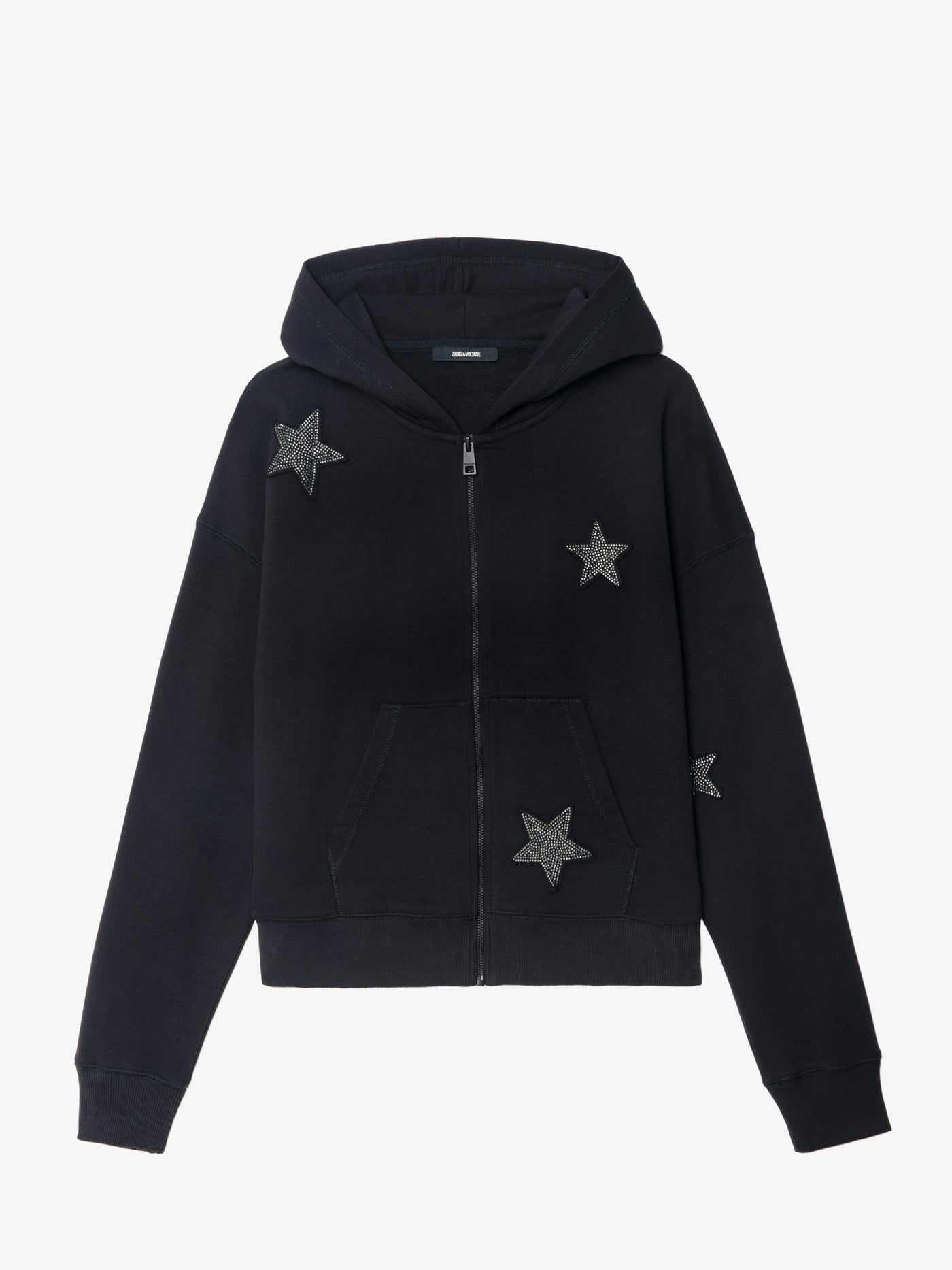 MIA DIAMANTE STARS SWEATSHIRT IN BLACK