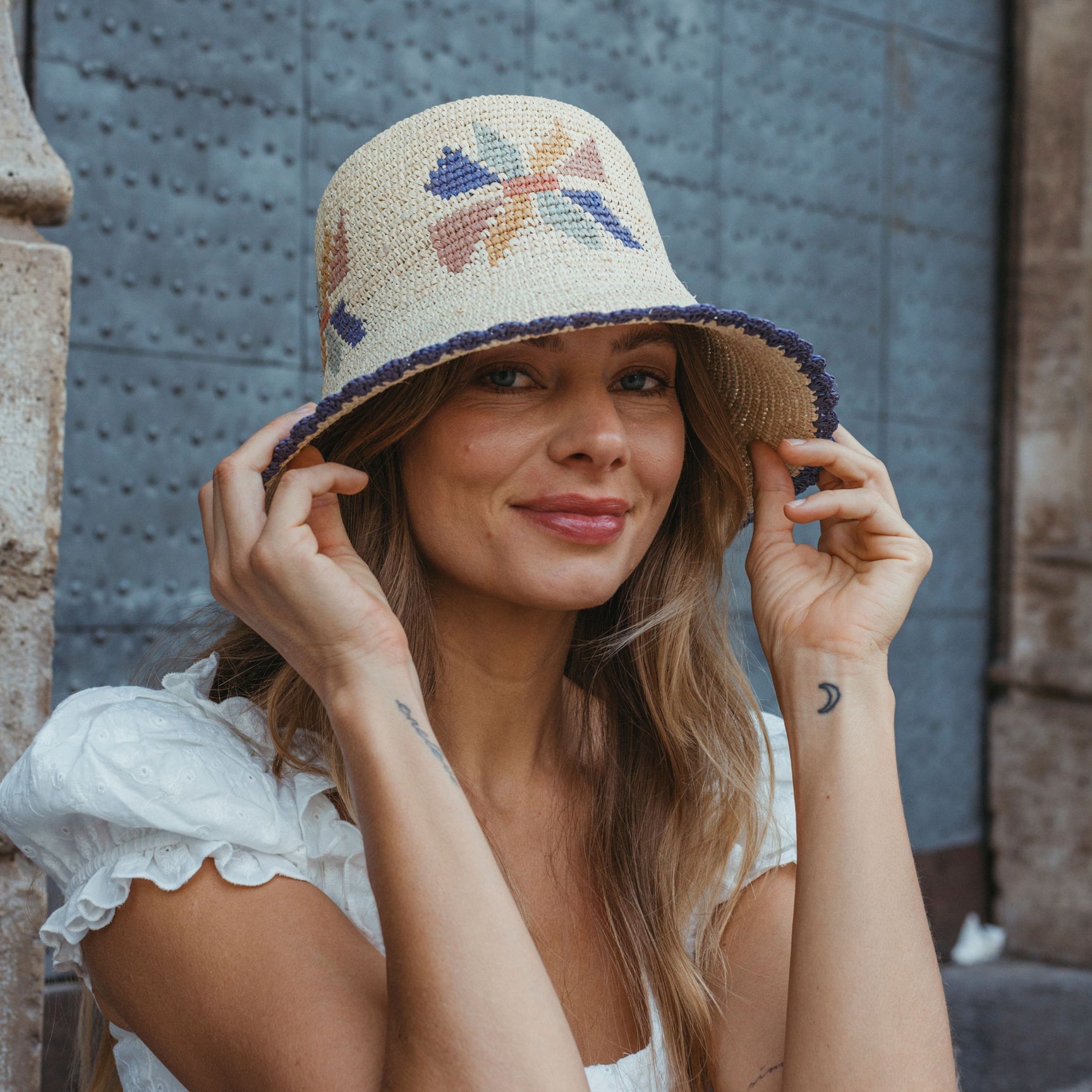 Freya Galaxy Bucket Hat at Romi Boutique