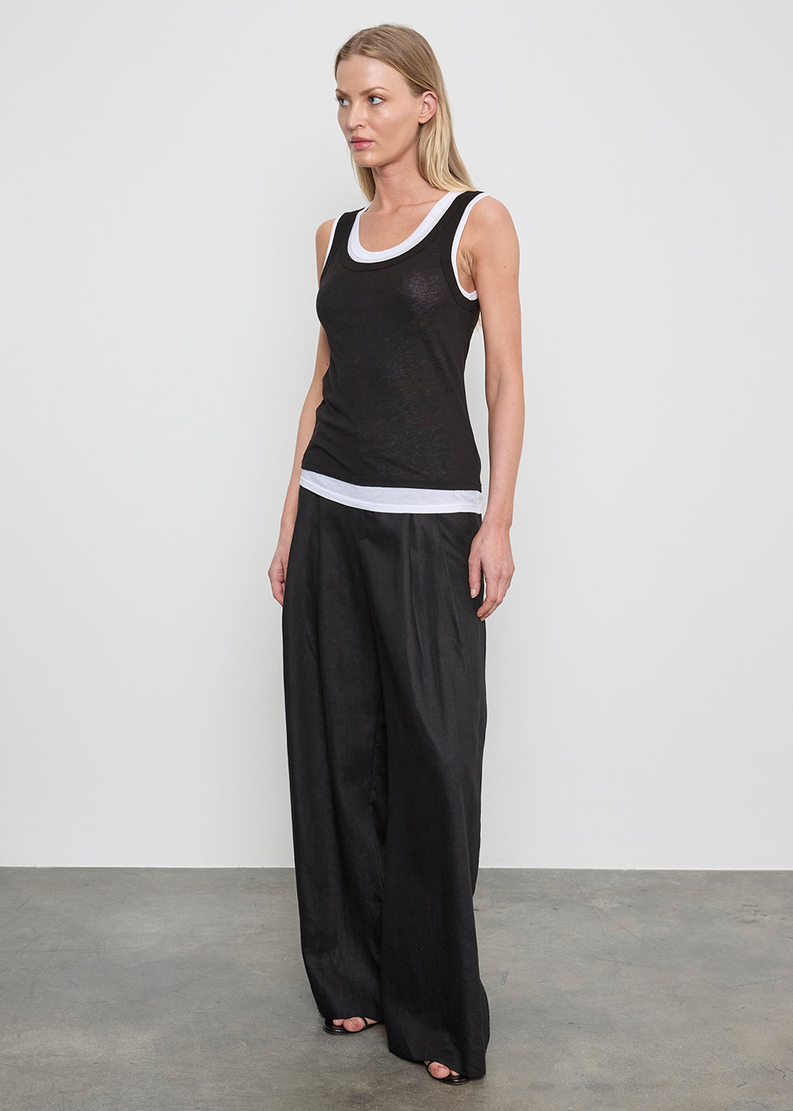 Tissue Jersey Layered Tank
