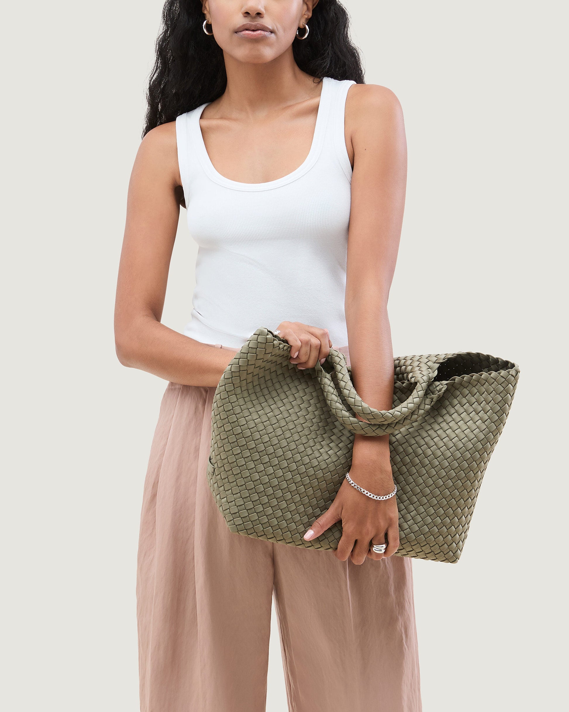 Naghedi ST. BARTHS MEDIUM TOTE IN OLEA at Romi Boutique
