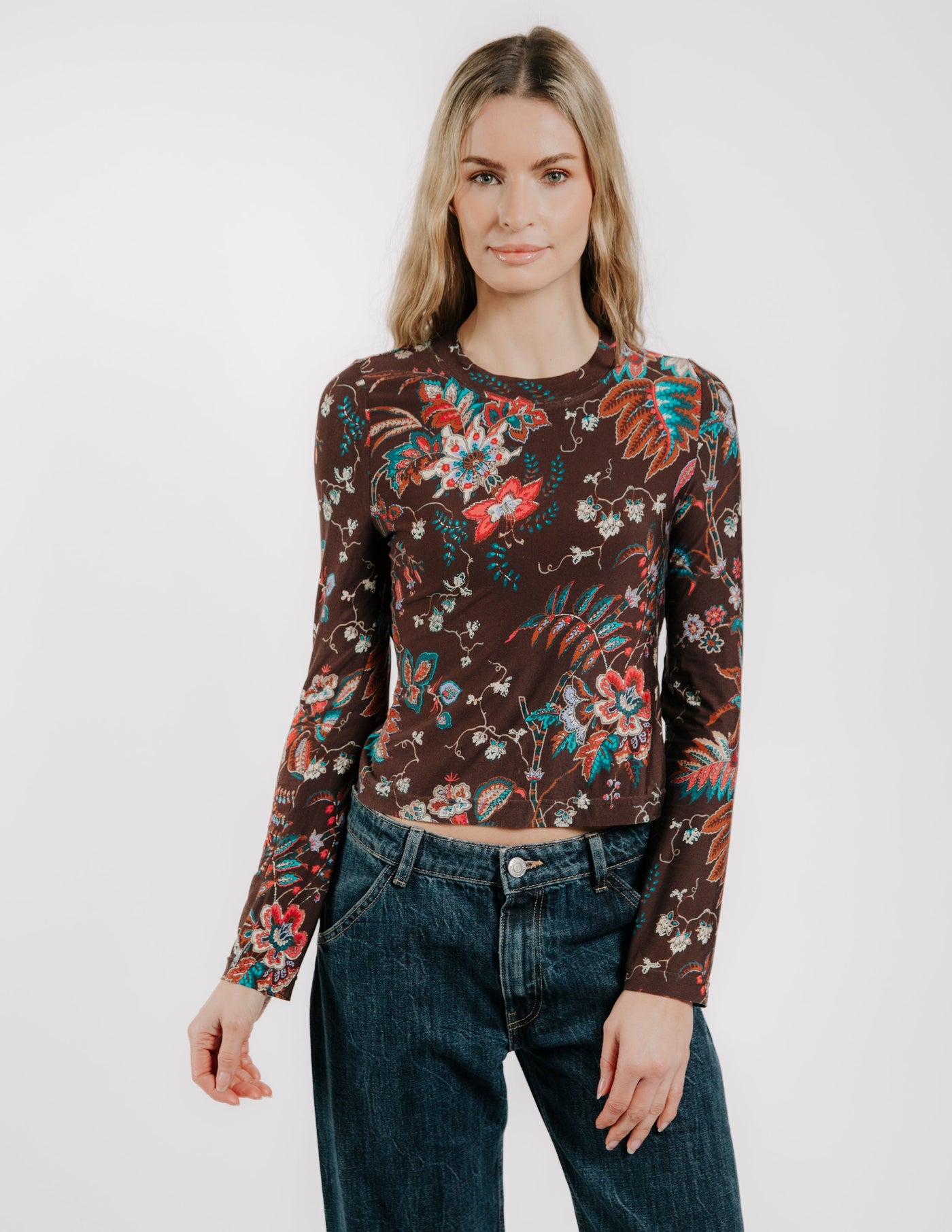 SARAFINA TEE IN CHARLOTTE FLORAL PRINT