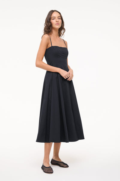 ALBA BALLET FLAT IN BLACK NETTING