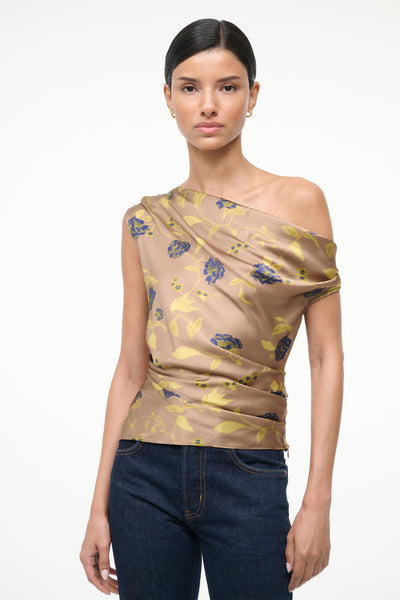 PHARE SILK TOP IN VINTAGE FLORAL