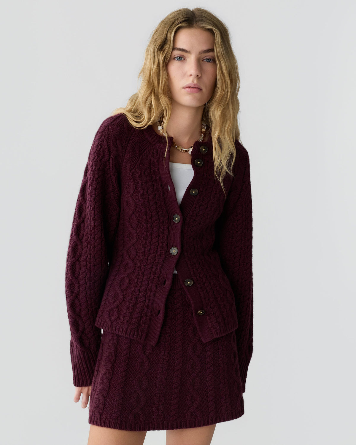 Cable Sculpted Cardigan