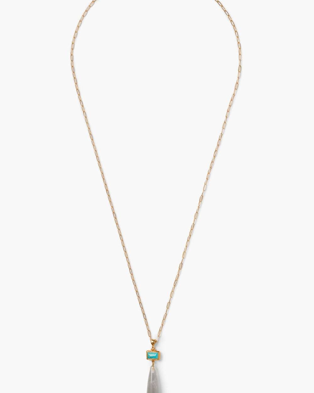 Chan Luu Messina Necklace In Clear Quartz at Romi Boutique