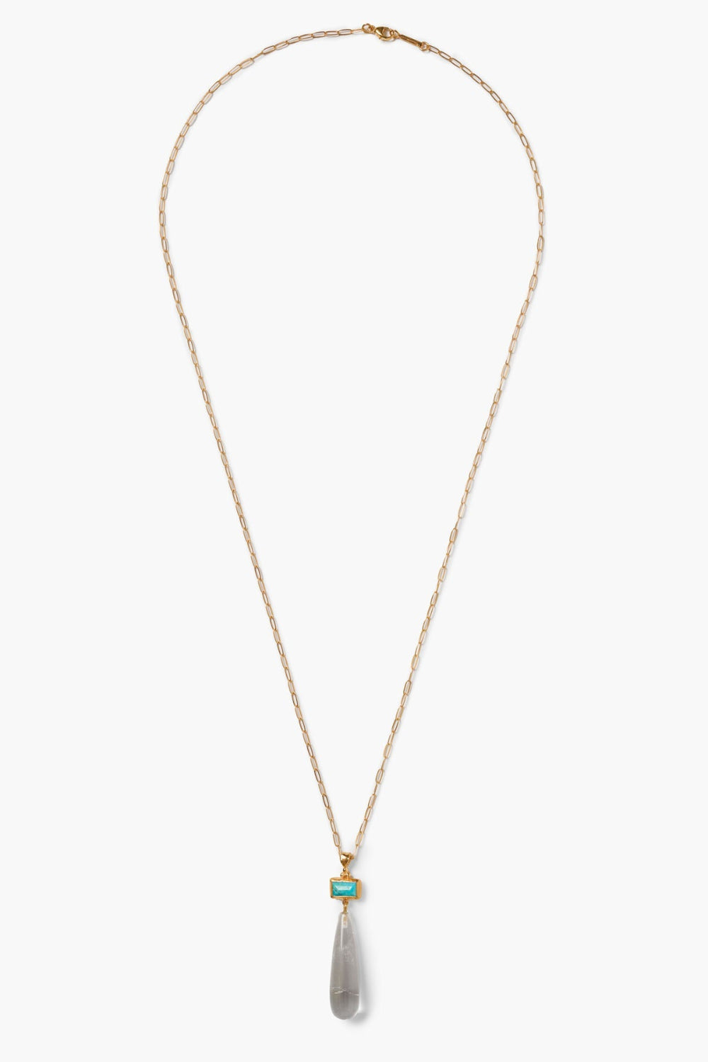 Chan Luu Messina Necklace In Clear Quartz at Romi Boutique