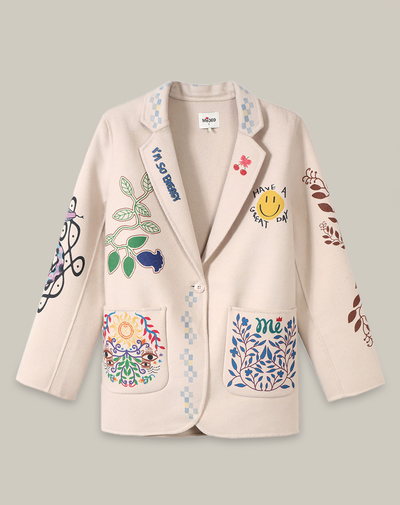 JULIANA WOOL JACKET IN SHIPIBO