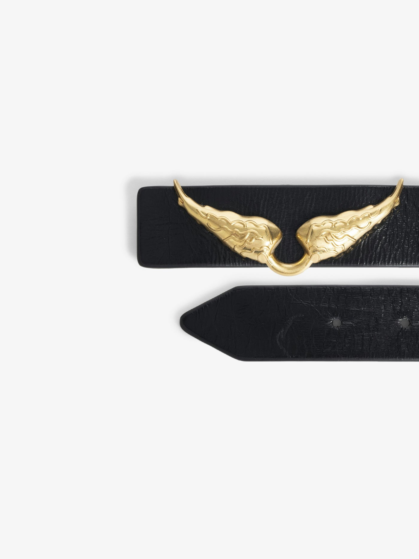 ROCK REVERSIBLE VINTAGE BELT IN NOIR