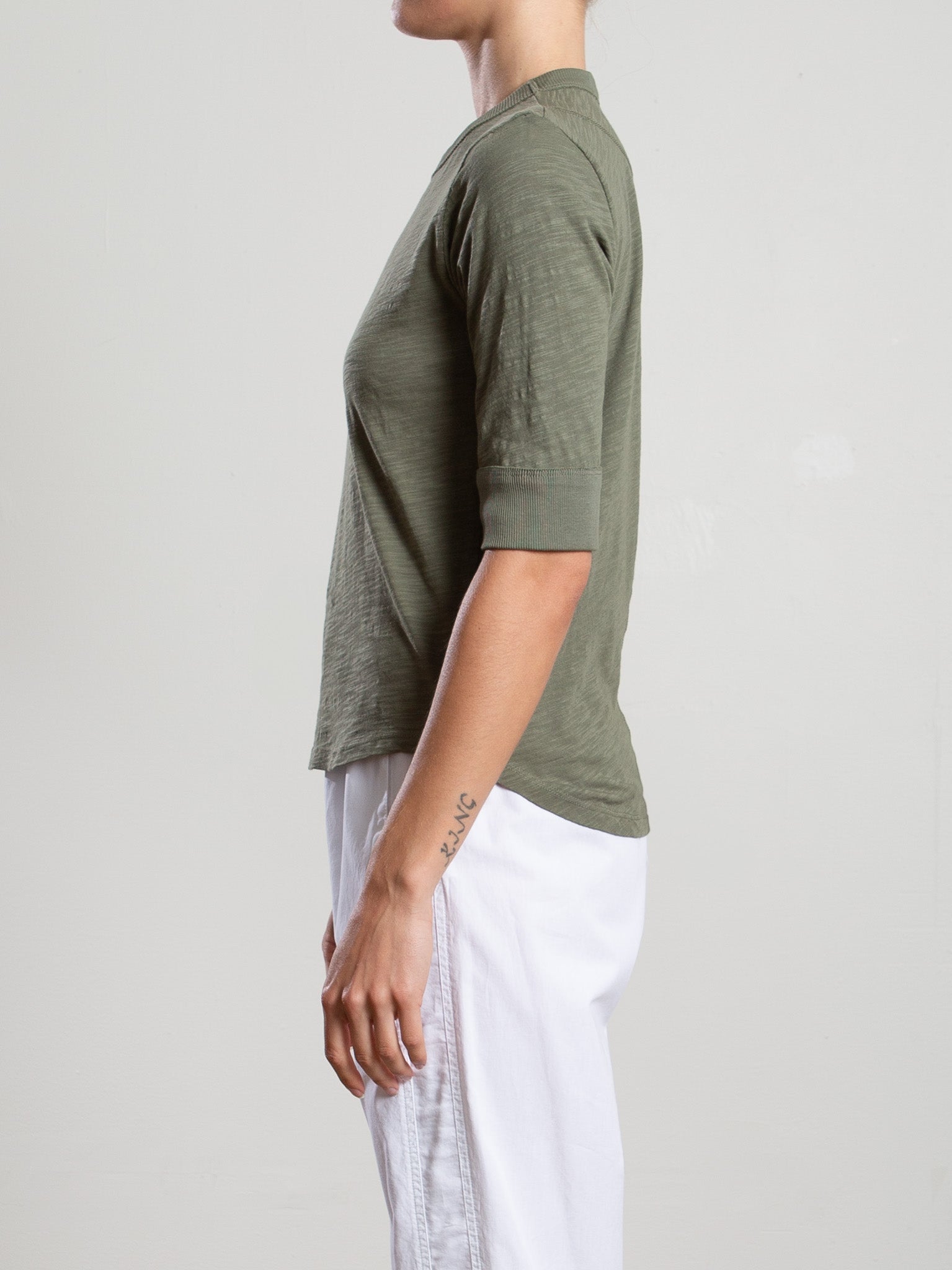 Pharaoh Giada Slim Crew in Supima Slub at Romi Boutique