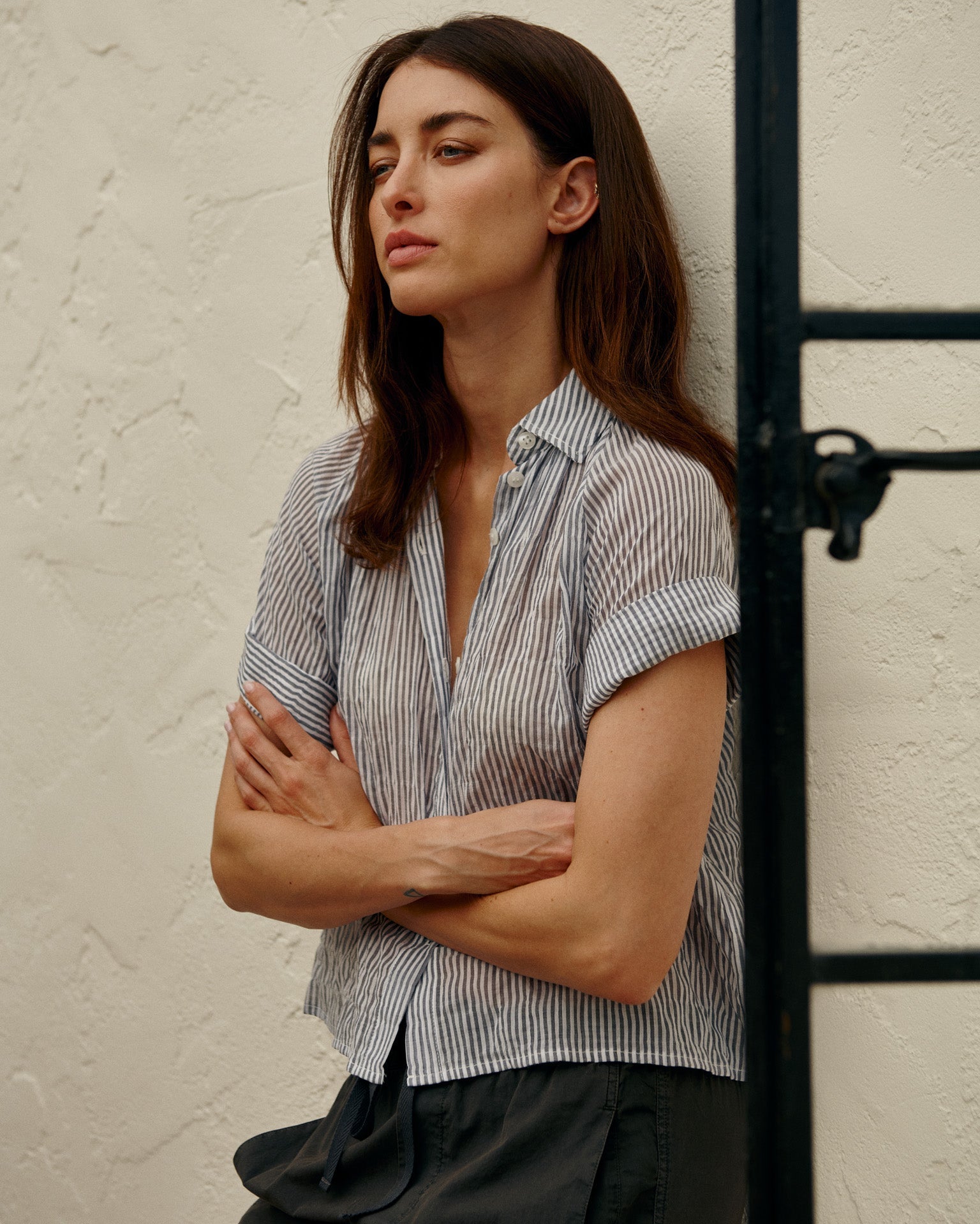 Halle Shirt In Marin Stripe