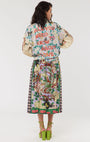 Me369 VANESSA PRINTED L'AMOUR MIDI SKIRT at Romi Boutique