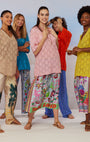 Me369 ELIZABETH PRINTED MIDI SKIRT at Romi Boutique