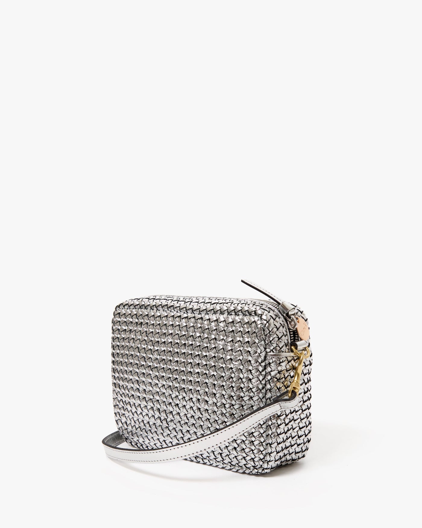 MIDI SAC IN SILVER WOVEN ETOILE